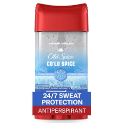 Old Spice Antiperspirant Deodorant for Men, 24/7 Sweat & Odor Protection, 24/7 Signature Scent & Lasting Freshness, Instantly Cools, Lightweight, Clear Gel, Cold Spice with Cool Mint Scent, 3.8 oz