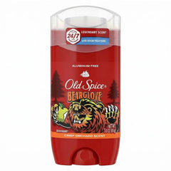 Old Spice Aluminum Free Deodorant for Men, 24/7 Odor Protection, 24/7 Freshness & Lasting Scent, Goes on Clear, Bearglove with Crisp Orchard Scent, 3.0 oz (Pack of 3)