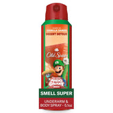 Old Spice Aluminum Free Body Spray for Men, Old Spice x The Super Mario Galaxy Movie, 24/7 Lasting Freshness, Lasting Odor Protection, Smell Super with Desert Detour, Vanilla Sands Scent, 5.1 oz