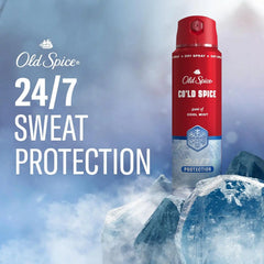 Old Spice Red Collection Antiperspirant Spray + Antiperspirant Deodorant Bundle for Men, Cold Spice with Cool Mint Scent, 24/7 Sweat & Odor Protection, 24/7 Lasting Freshness (Pack of 2)