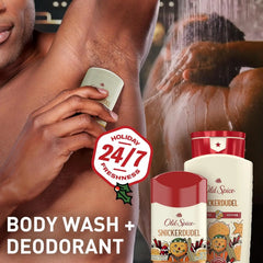 Old Spice Dry Feel Antiperspirant & Deodorant for Men, Holidudes Limited Edition, 24/7 Sweat Protection, Stocking Stuffer, Snickerdudel Sugar Cookie Scent, 2.6 oz