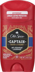 Old Spice Red Collection Captain Scent Invisible Solid Anti-Perspirant and Deodorant for Men 2.6 Oz. (Pack of 2)