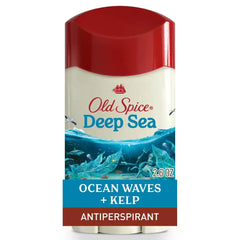 Old Spice Dry Feel Antiperspirant Deodorant for Men, 24/7 Long Lasting Freshness, 24/7 Sweat & Odor Protection, Gentle on Skin with Skin Conditioners, Deep Sea with Ocean Elements Scent, 2.6 oz