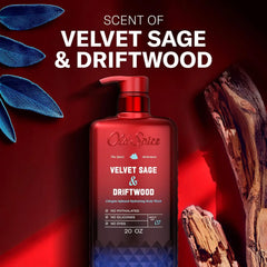Old Spice Body Wash for Men, The Spice Alchemist Collection, 24/7 Cologne Infused Hydration, No Trade Off Formula, Free of Phthalates Silicones & Dyes, Velvet Sage + Driftwood Scent, 20 oz