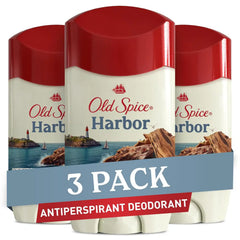 Old Spice Antiperspirant & Deodorant for Men, 24/7 Sweat & Odor Protection, 24/7 Freshness with Long Lasting Scent, Gentle on Skin, Dry Feel, Harbor with Coastal Breeze Scent, 2.6 oz (Pack of 3)