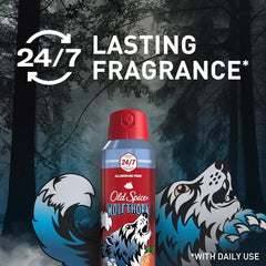 Old Spice Aluminum Free Body Spray for Men, 24/7 Odor Protection, 24/7 Lasting Fragnance & Freshness, Cologne Quality Scent, Wolfthorn with Sweet Citrus Scent, 5.1 oz (Pack of 3)